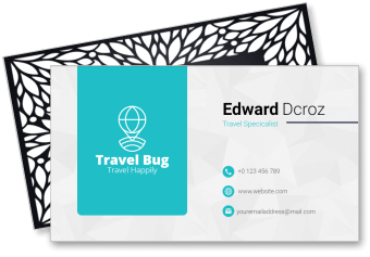 travel bug business card travel happily design template