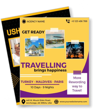 travel turkey maldives paris 10 days 9 nights agency advertisement template