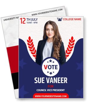 university election template vote council vice president