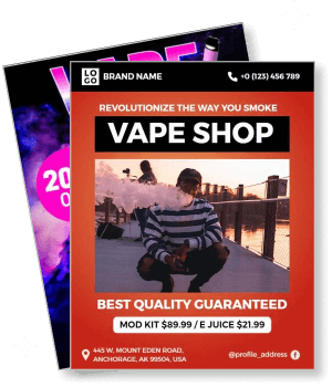 Free Customizable Smoke Shop Flyer Templates for Vape Stores