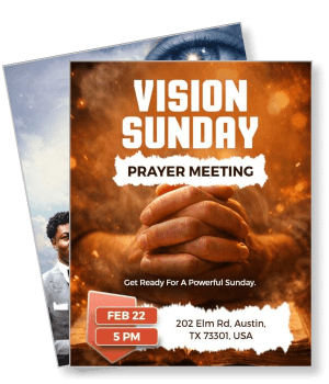 vision sunday prayer meeting february 22 event template