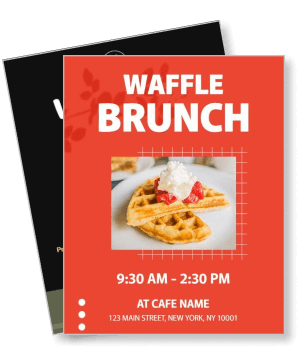 waffle brunch cafe event new york ny template