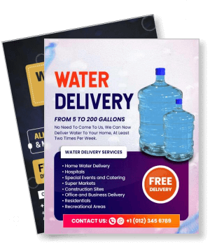 water delivery service free delivery contact information template