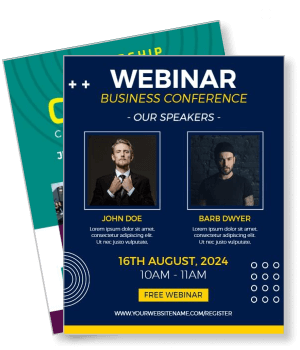 webinar business conference august 2024 free registration template