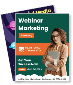 webinar marketing poster free entry event anchorage template