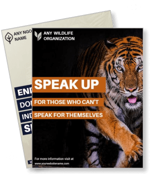 wildlife organization tiger awareness speak up campaign advocacy template