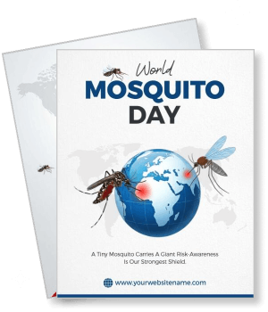 world mosquito day awareness global health campaign template