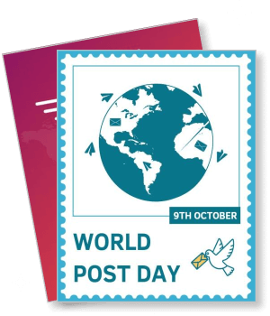 world post day 9th october global celebration postal services template