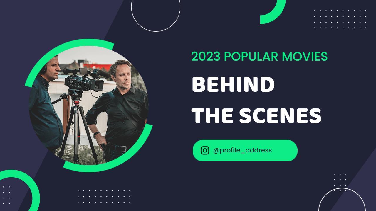 2023 Popular Movies Behind the Scenes YouTube Thumbnail Template