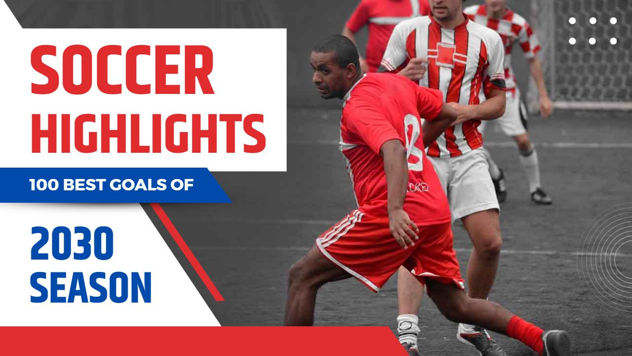 2023 Season Top 100 Soccer Highlights YouTube Thumbnail Template