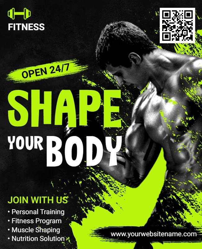 24/7 Fitness and Personal Training Flyer Template