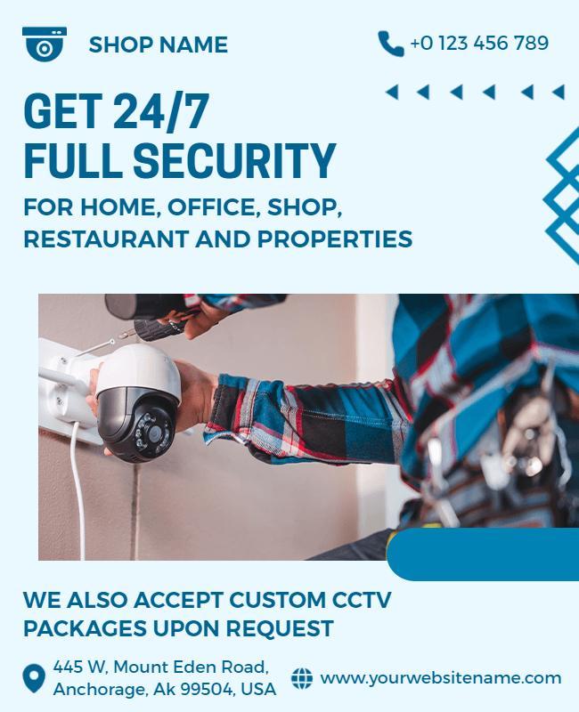 247 Security Services Promotion Flyer Template