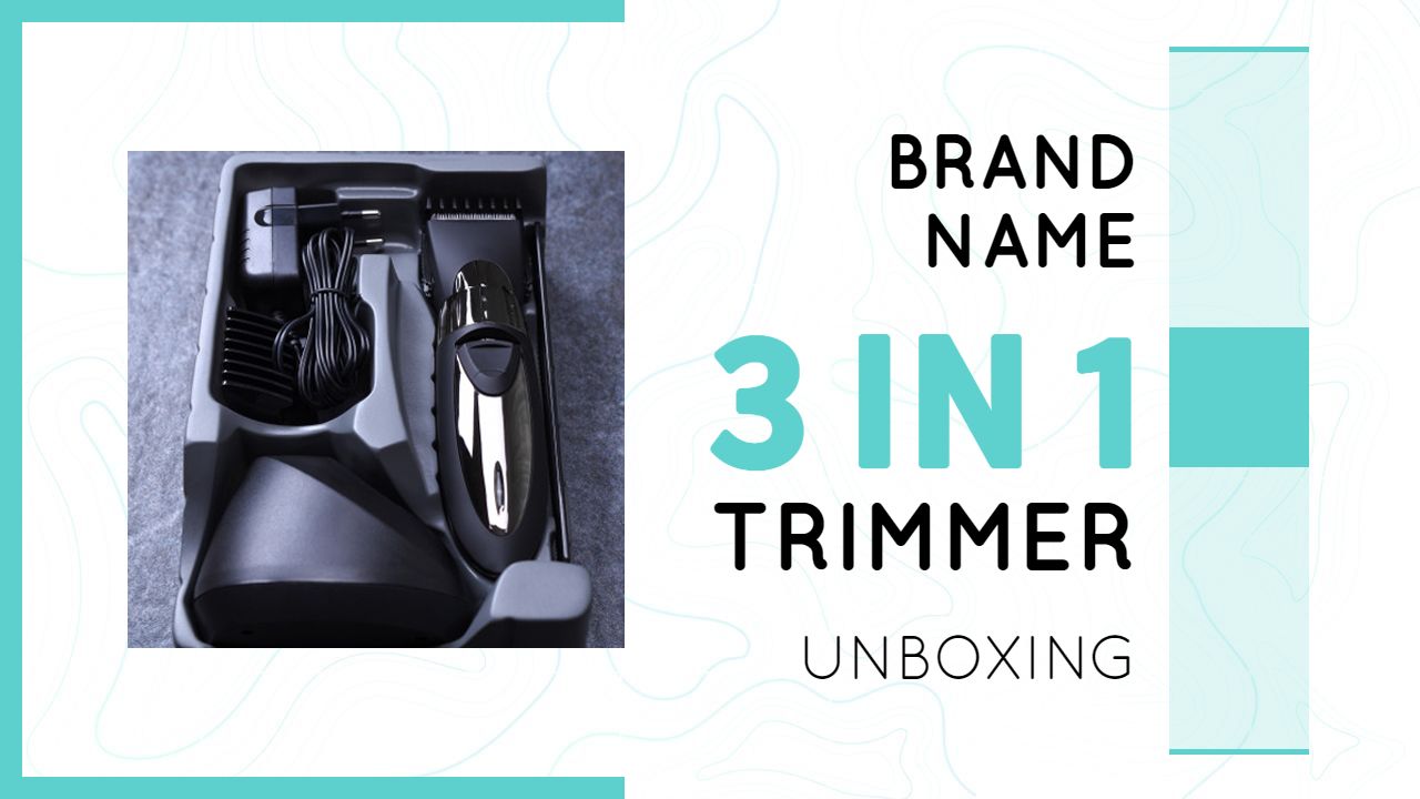 3 In 1 Trimmer Gadget Unboxing YouTube Thumbnail Template