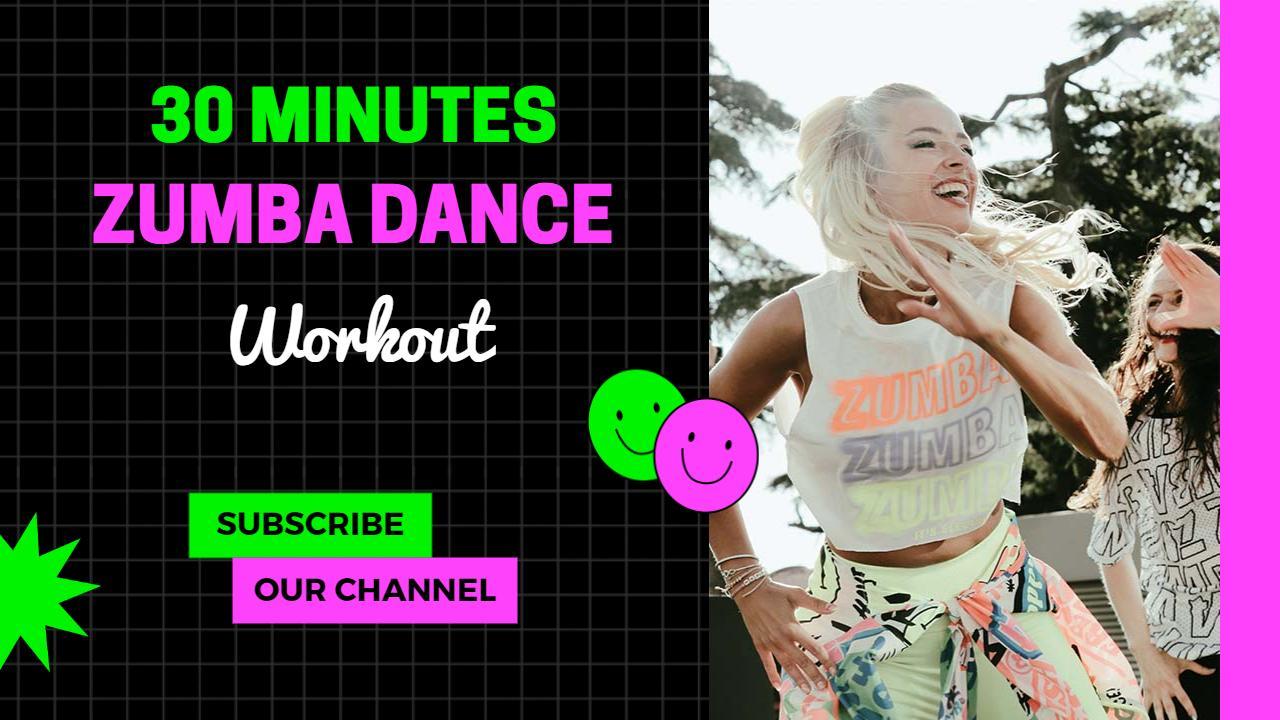 30 Minute Zumba Dance Fitness Workout YouTube Thumbnail Template