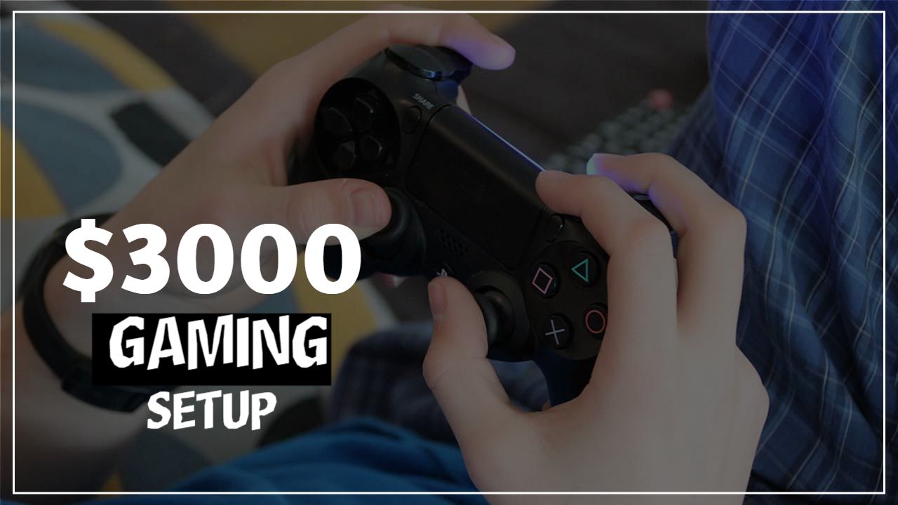 $3000 Gaming Setup Technology YouTube Thumbnail Template