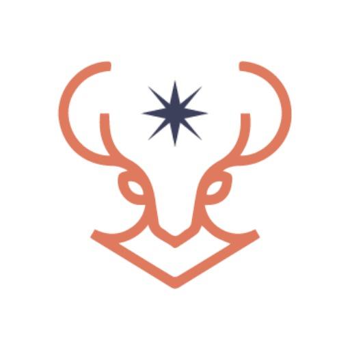 Abstract Horned Animal Icon Logo Template