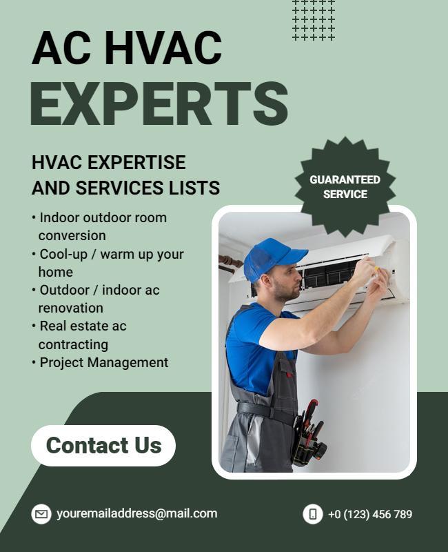 Ac Hvac Experts Services Flyer Template