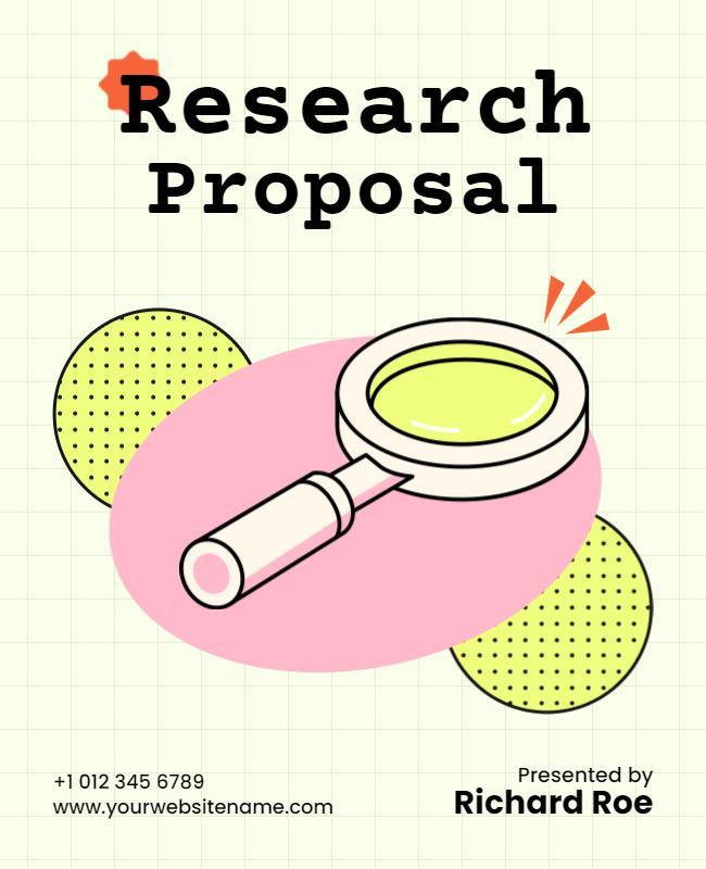 Academic Research Proposal Presentation Flyer Template