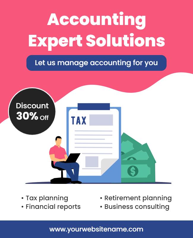 Accounting Services and Tax Planning Flyer Template