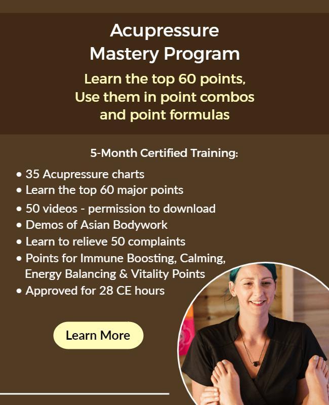 Acupressure Mastery Program Training Flyer Template