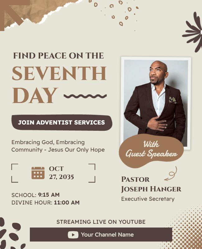 Adventist Community Service Event Flyer Template