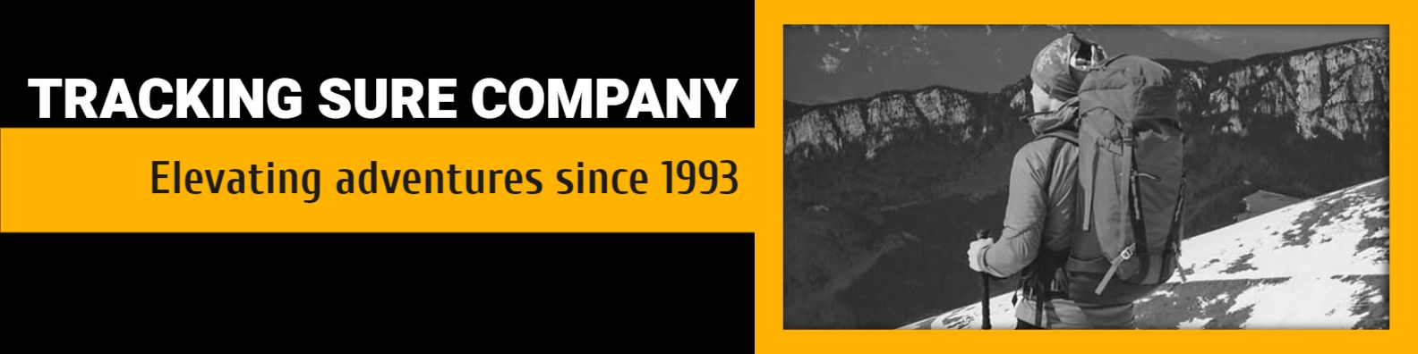 Adventure-Focused Tracking Sure Company LinkedIn Banner Template