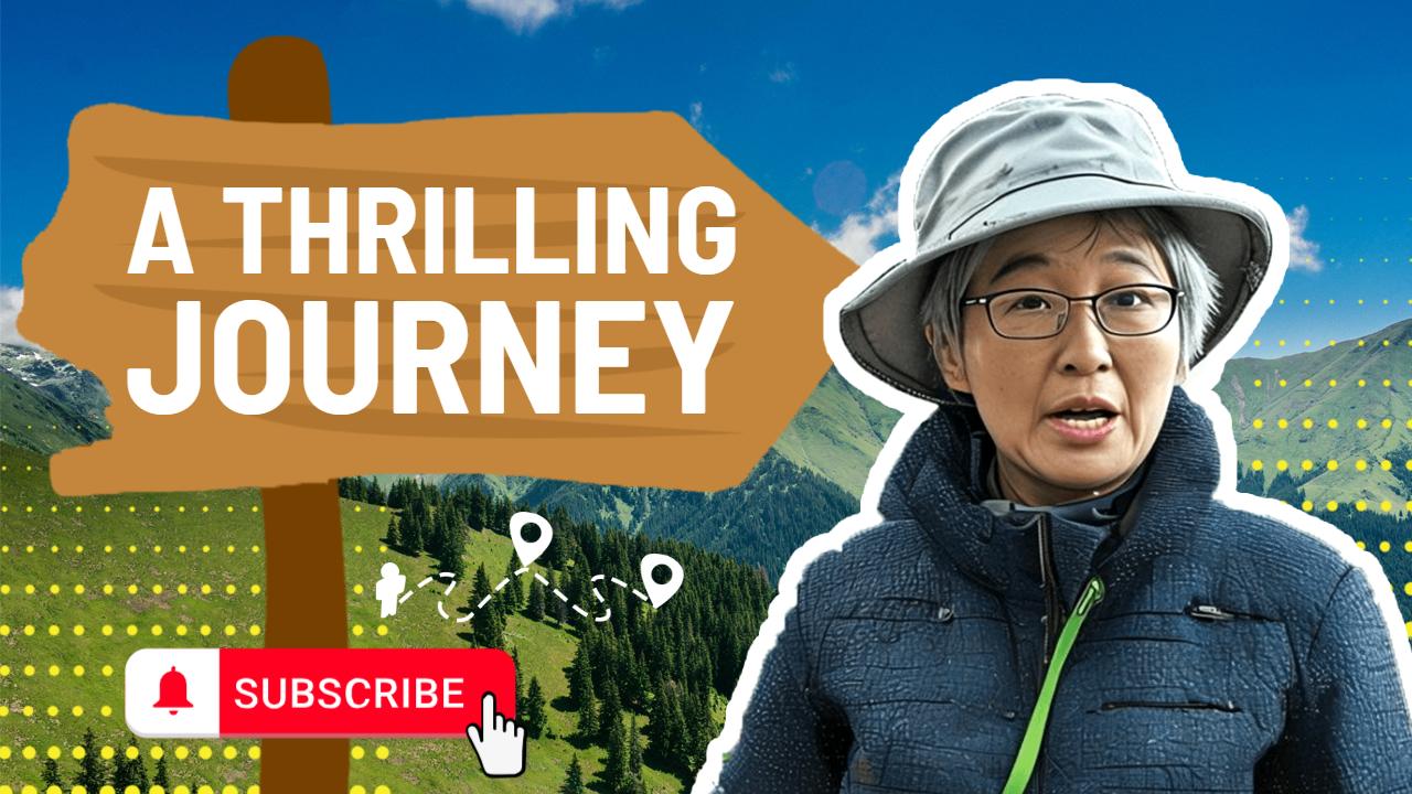Adventure Hiking Journey Travel YouTube Thumbnail Template