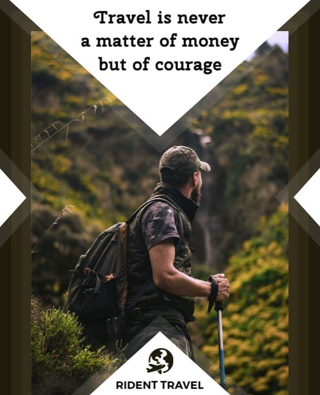 Adventure Nature Travel Inspiration Hiking Poster Template