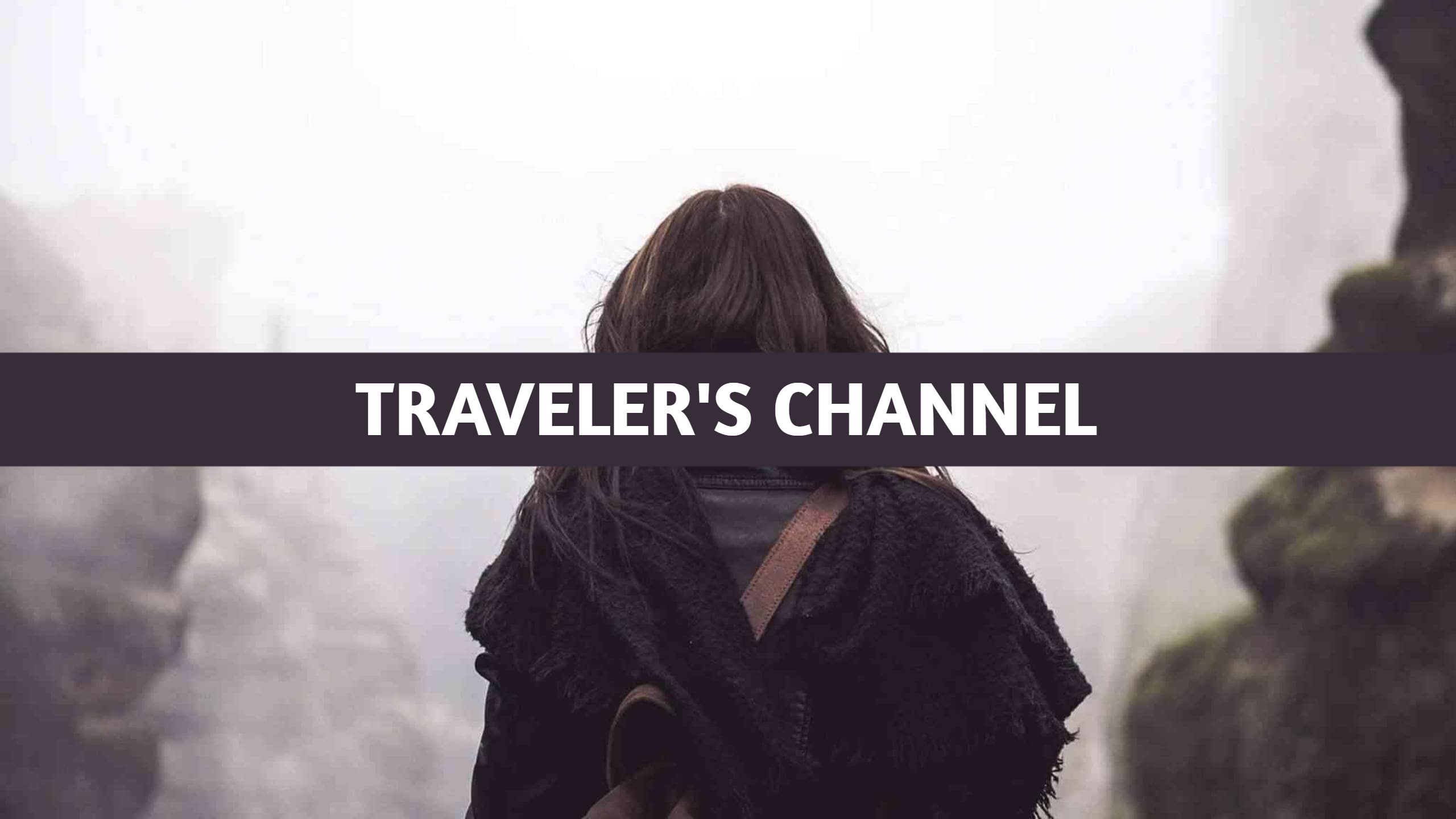 Adventure Seekers with Scenic Landscape Travel Banner Template