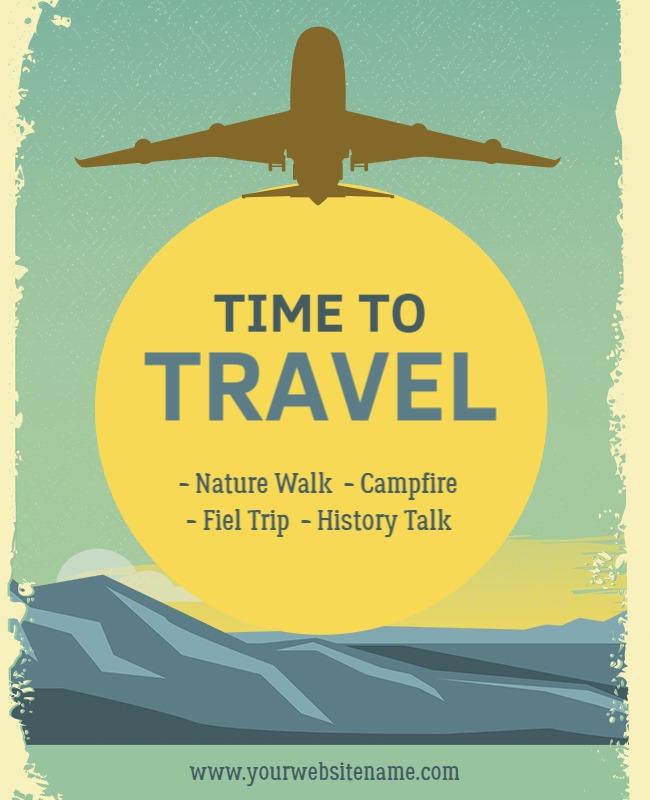 Adventure-Themed Nature Travel Experience Poster Template