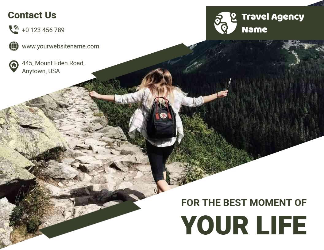 Adventure Travel Agency Nature Discovery Tour Brochure Template