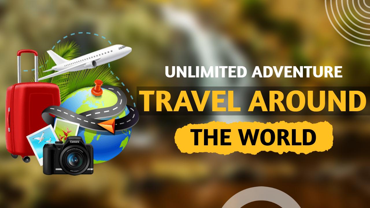 Adventure Travel Around the World YouTube Thumbnail Template