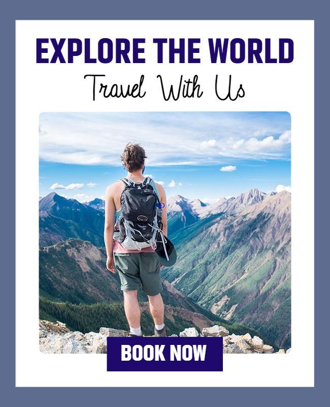 Adventure Travel Booking Promotion Flyer Template