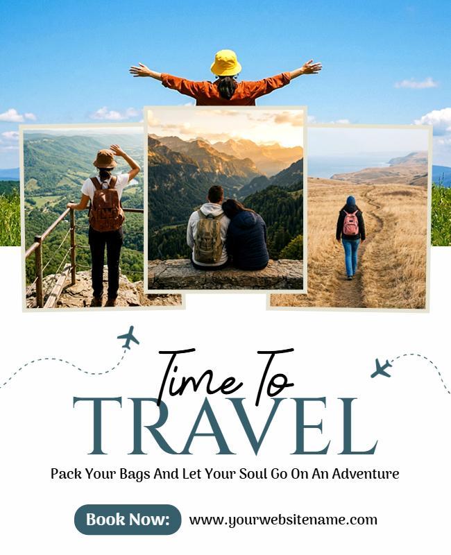 Adventure Travel Booking Promotion Poster Template