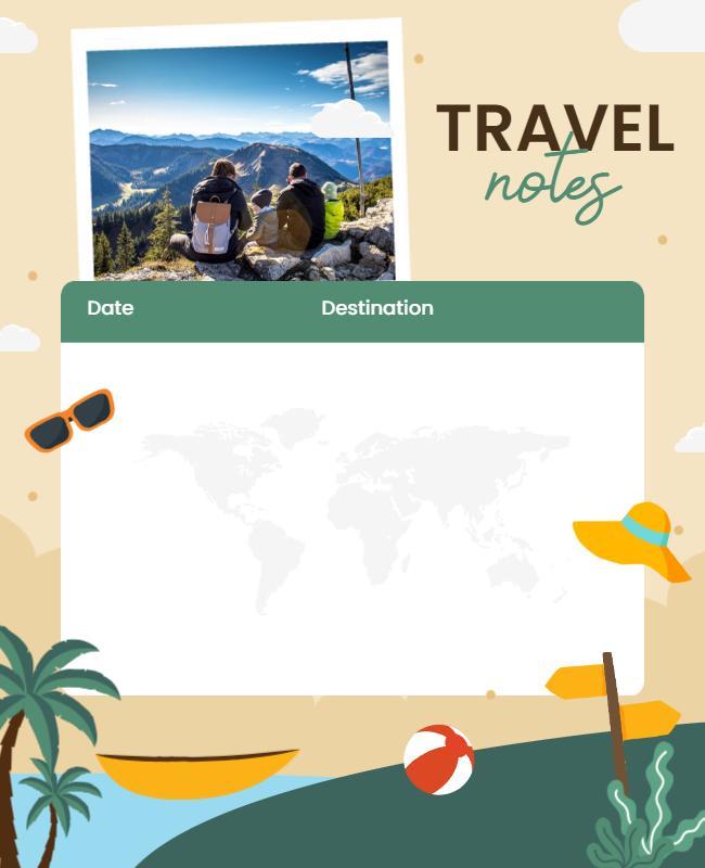 Adventure Travel Journal Flyer Template