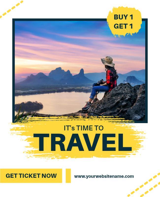 Adventure Travel Promotion Flyer Template