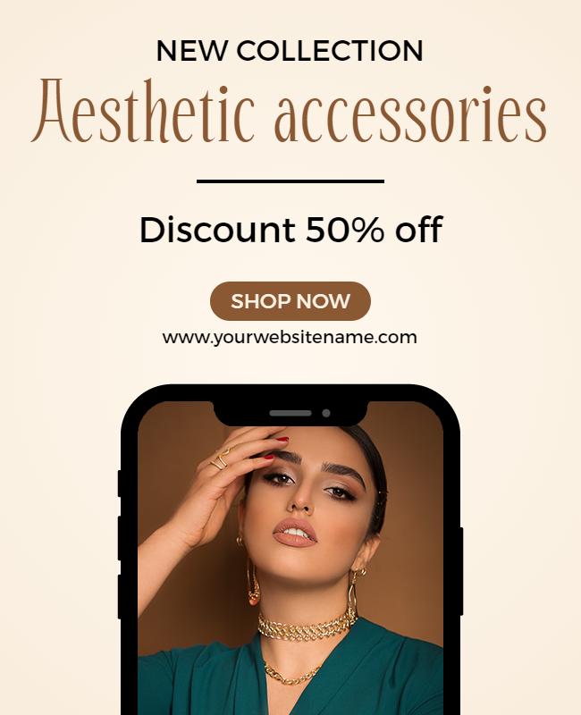 Aesthetic Accessories Discount Promotion Flyer Template