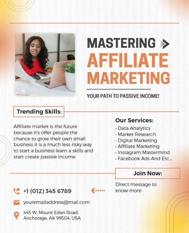 Affiliate Marketing Workshop Flyer Template