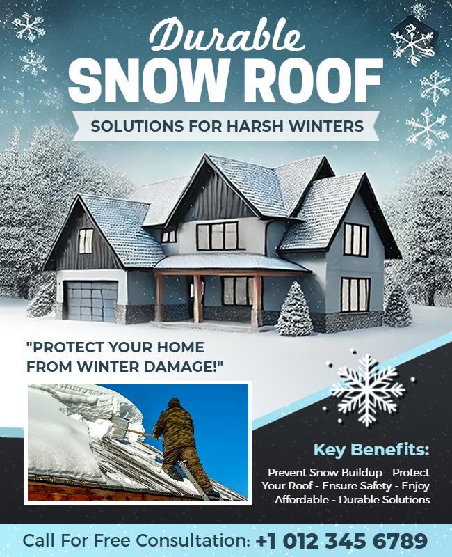 Affordable Durable Roof Solutions for Snow Flyer Template