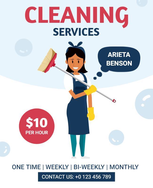 Affordable Home Cleaning Services Flyer Template