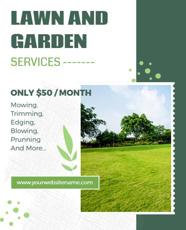 Affordable Lawn and Garden Services Flyer Template