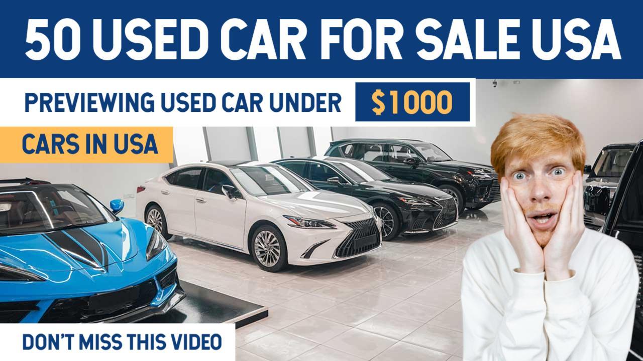 Affordable Used Cars Under $1000 USA YouTube Thumbnail Template