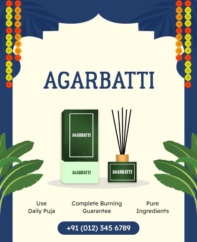 Agarbatti Product Promotion Flyer Template