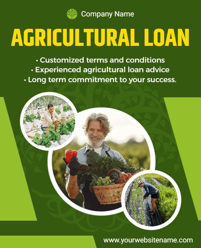 Agricultural Loan Services Promotion Flyer Template