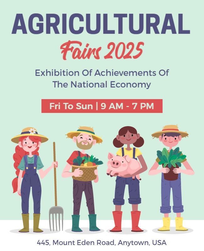 Agriculture Fairs Flyer Template