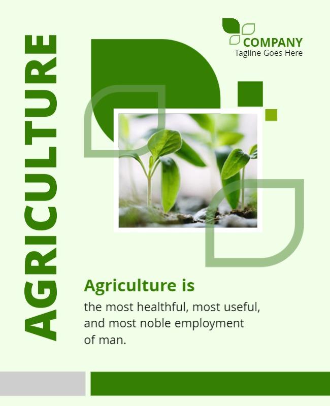 Agriculture Flyer Template