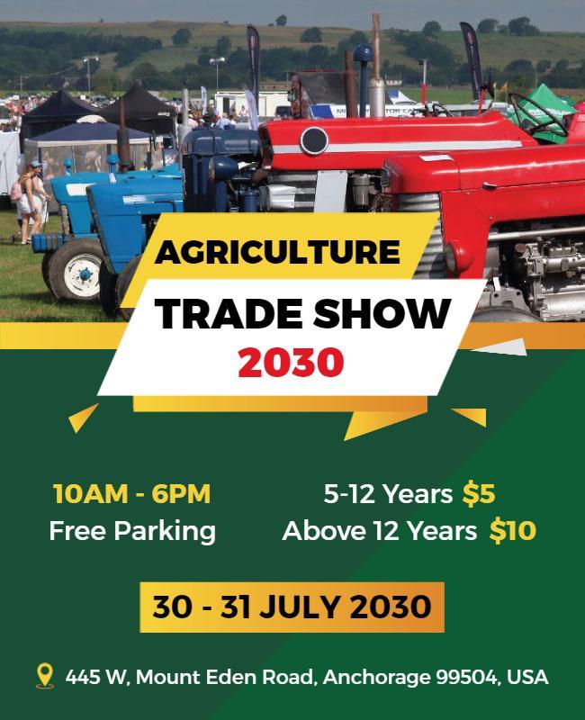 Agriculture Trade Show Event Flyer Template