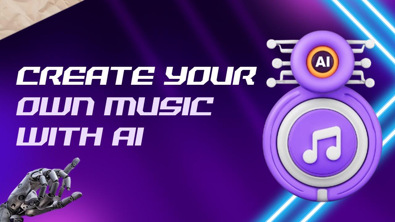 AI Music Creation Technique Tutorial YouTube Thumbnail Template