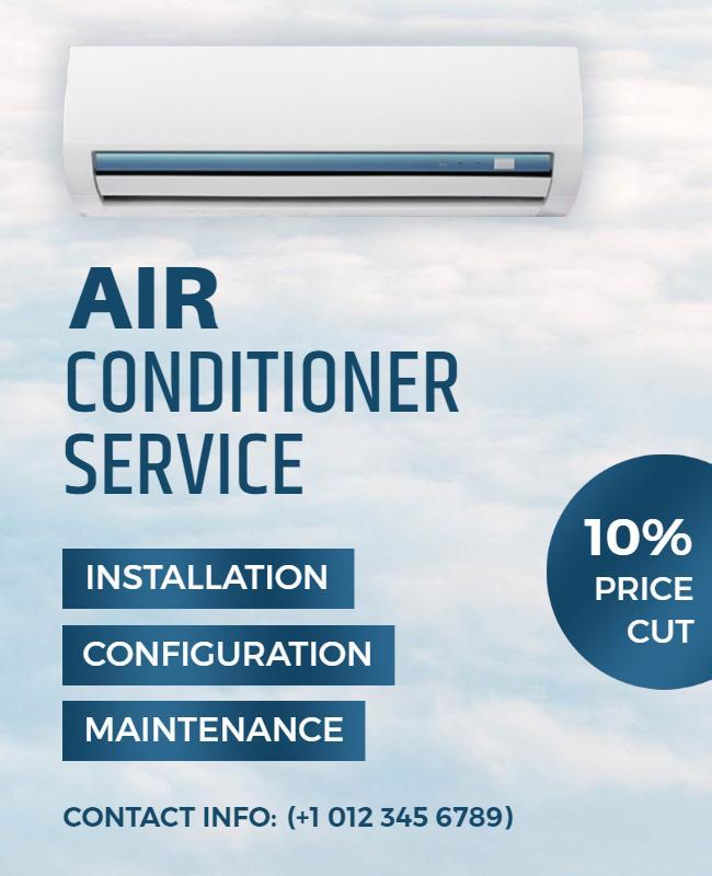 Air Conditioner Installation and Maintenance Flyer Template