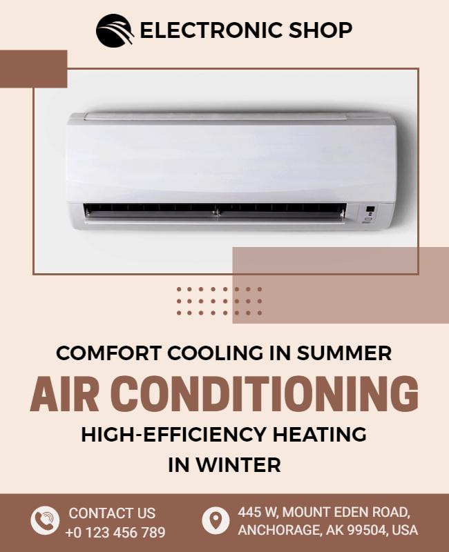 Air Conditioning Sales and Services Flyer Template